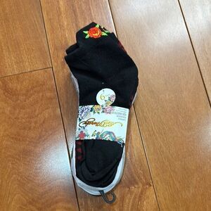 NWT Ed Hardy Graphic 6 Packs Socks